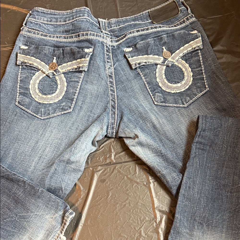 Big Star Maddie Bootcut Sz 31R In Great Shape except For Wear on Back Hems